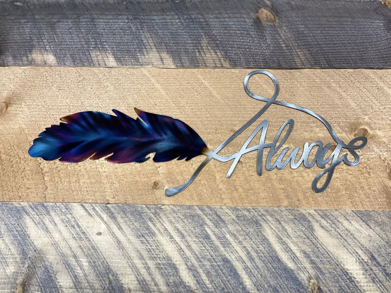 Metal Feather Wall Art