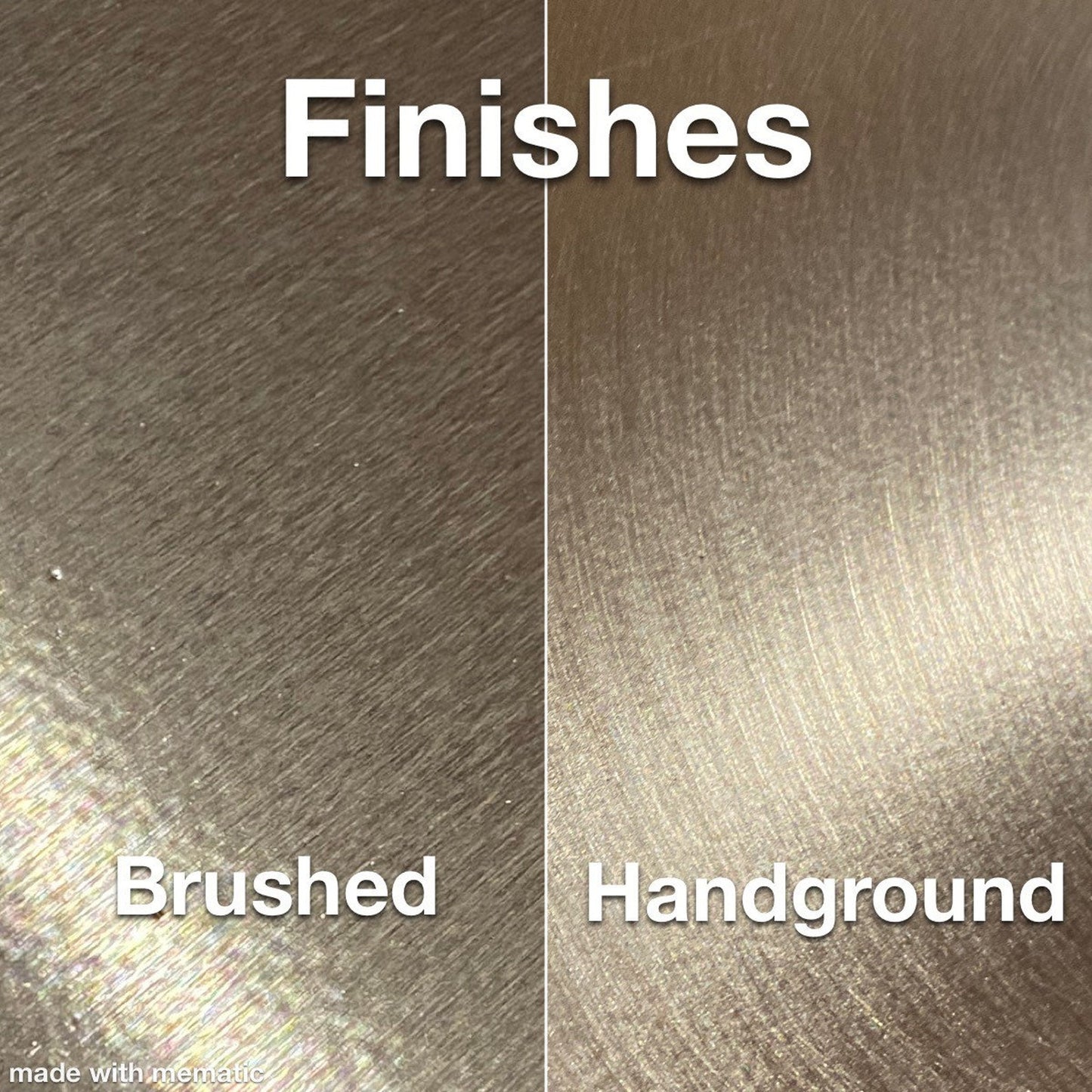 Metal Surface Finishes Brushed or Handground