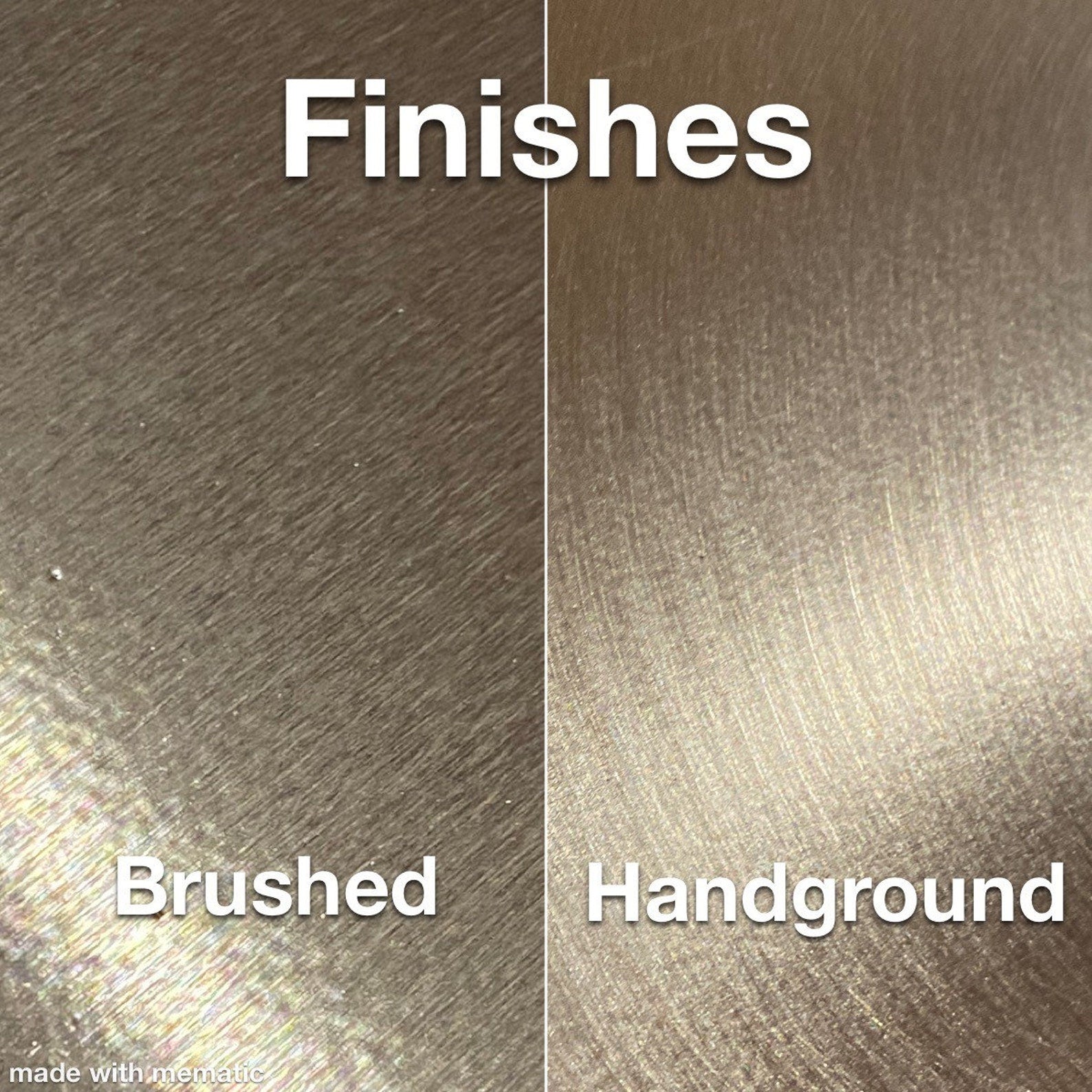 Metal Surface Finishes Brushed or Handground