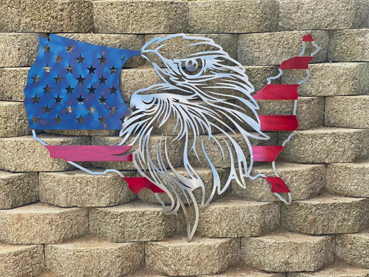 US Bald Eagle Flag