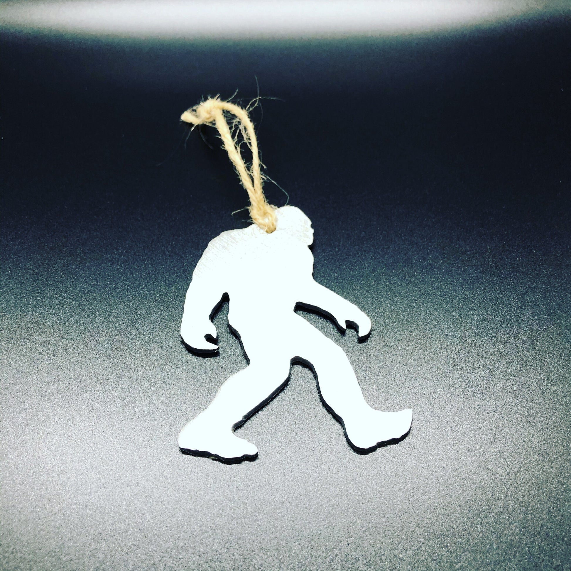 Metal Bigfoot Keychain