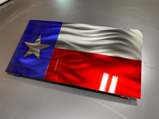 Metal Texas State Flag Powder Coated Wall Art