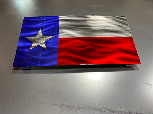 Metal Texas State Flag Powder Coated Wall Art