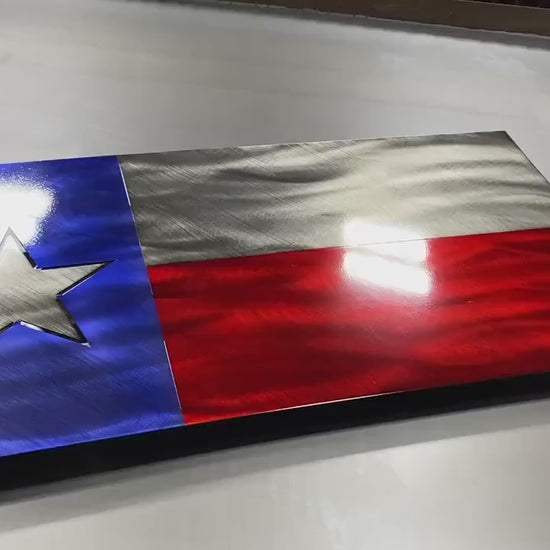 Metal Texas State Flag Powder Coated Wall Art